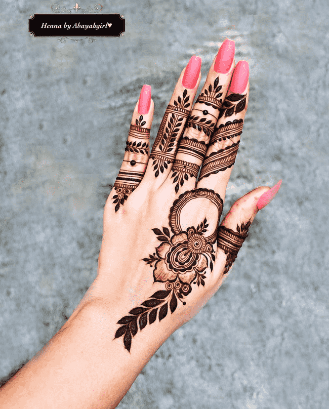 Pleasing Ghazni Henna Design