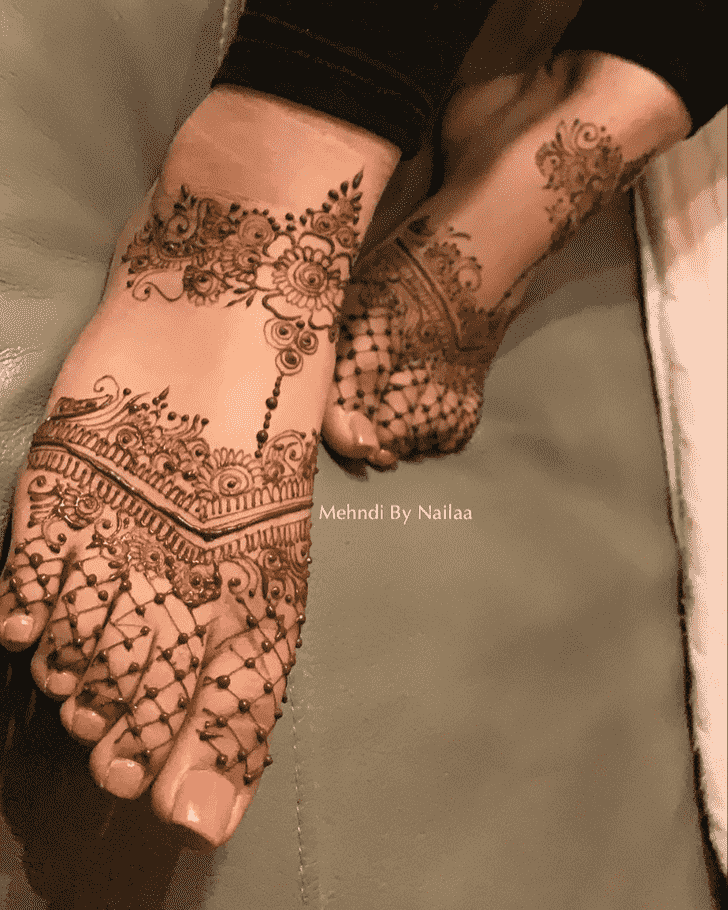 Arm Girls Henna Design