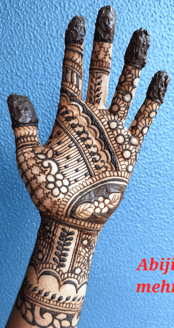 Alluring Graceful Full Arm  Henna Design