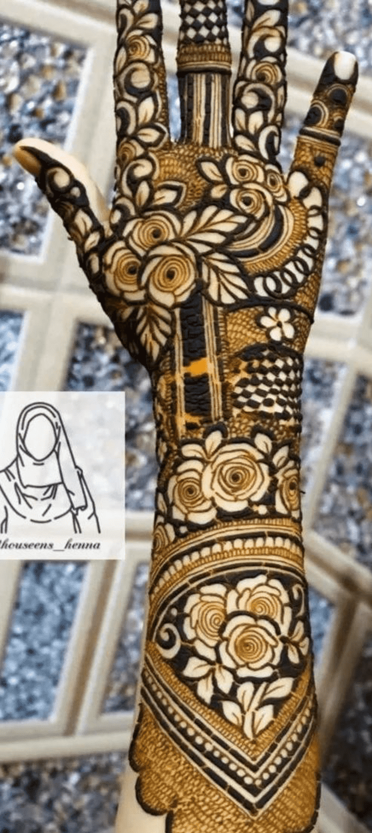 Beauteous Graceful Full Arm  Henna Design