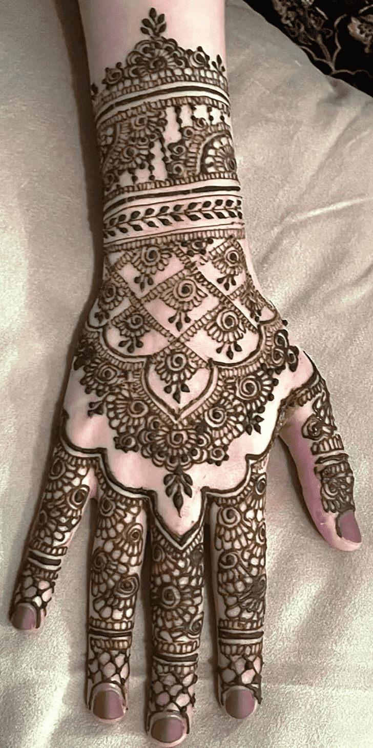 Superb Graceful Full Arm  Henna Design