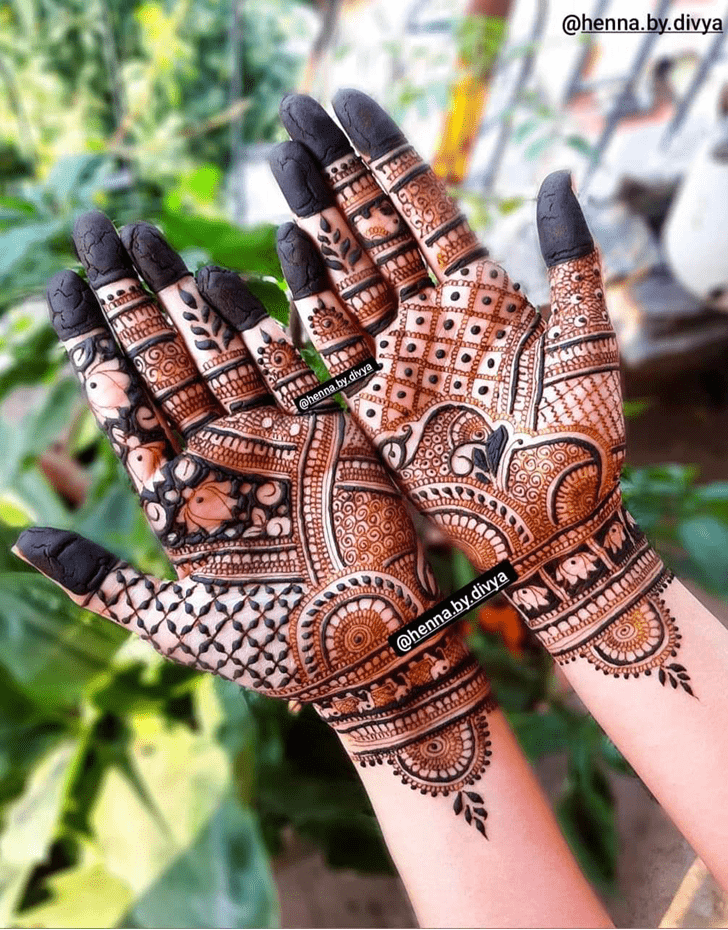 Alluring Gujarati Henna Design
