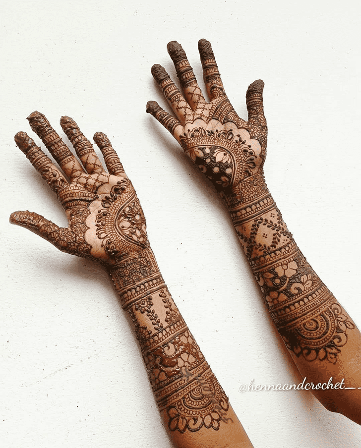 Arm Gujarati Henna Design