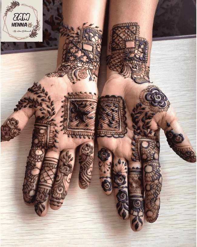 Alluring Gujranwala Henna Design