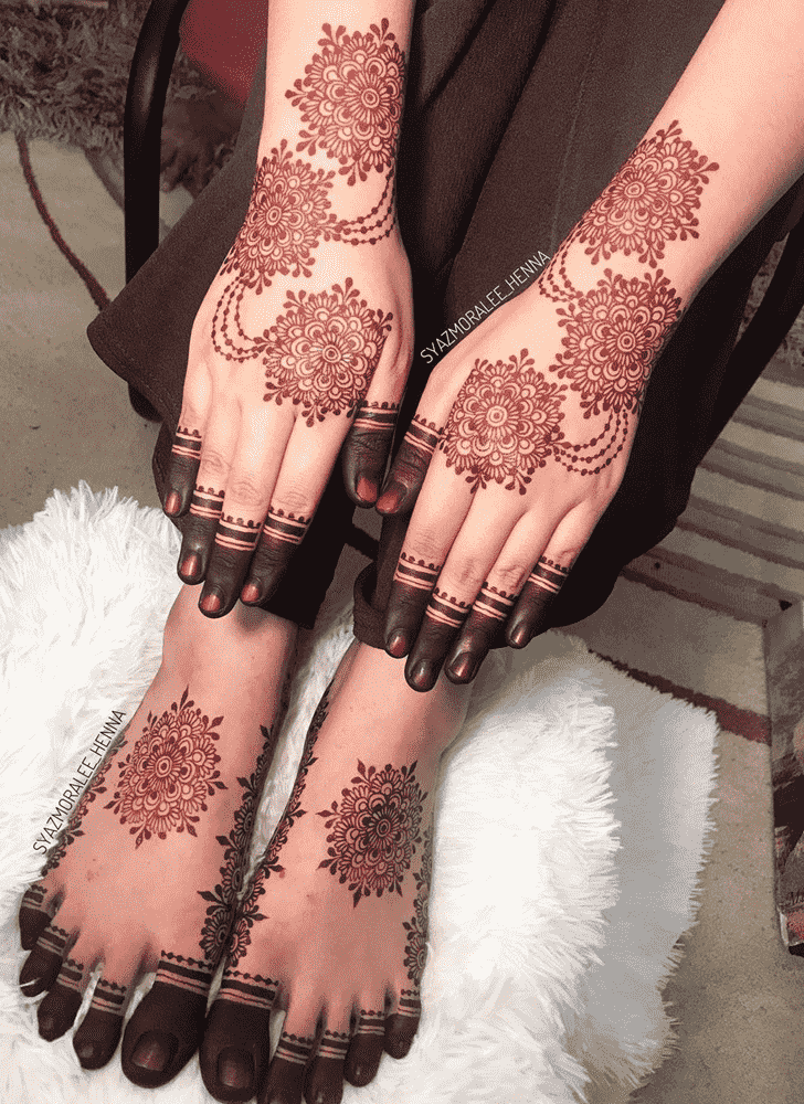 Delicate Guwahati Henna Design