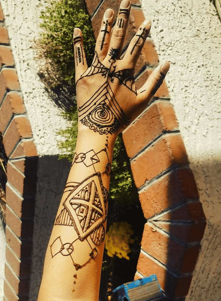 Appealing Halloween Henna Design