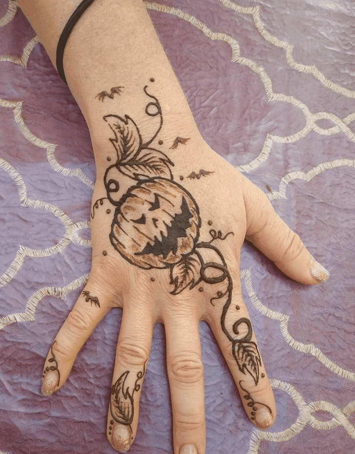 Ravishing Halloween Henna Design