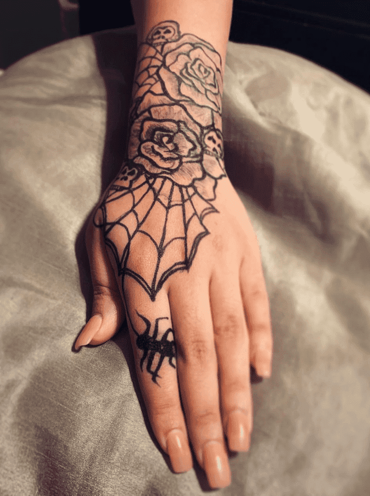 Tantalizing Halloween Henna Design