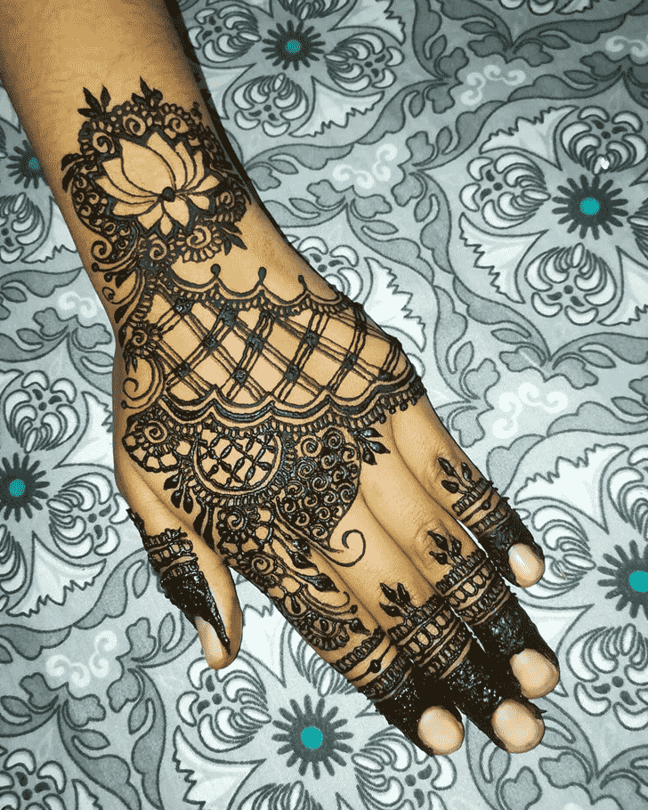 Bewitching Hand Henna Design
