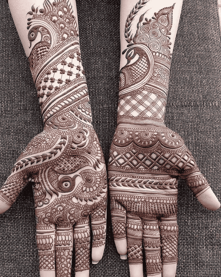 Delightful Hand Henna Design