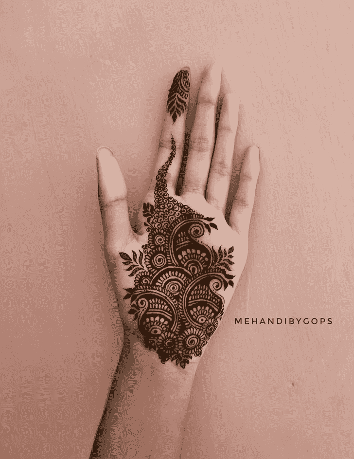 Good Looking Hand Henna Design