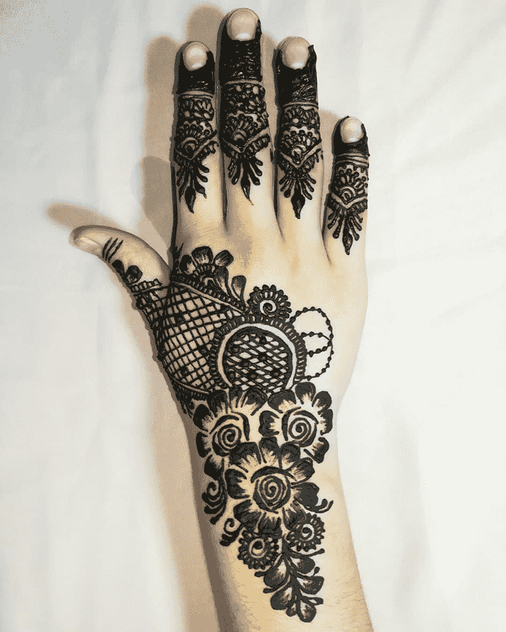 Inviting Hand Henna Design
