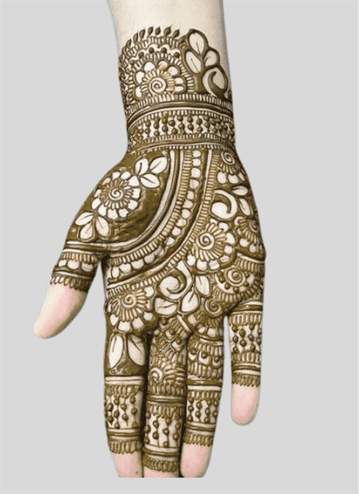 Comely Hariyali Teej 2023 Henna Design