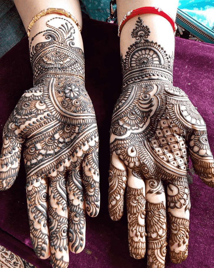 Beauteous Hariyali Teej Henna Design
