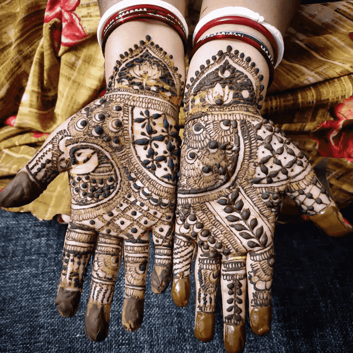 Exquisite Hariyali Teej Henna Design