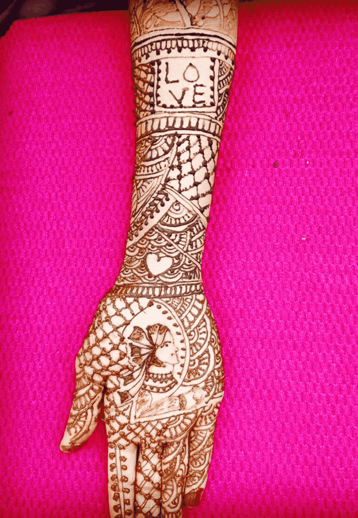 Grand Hariyali Teej Henna Design