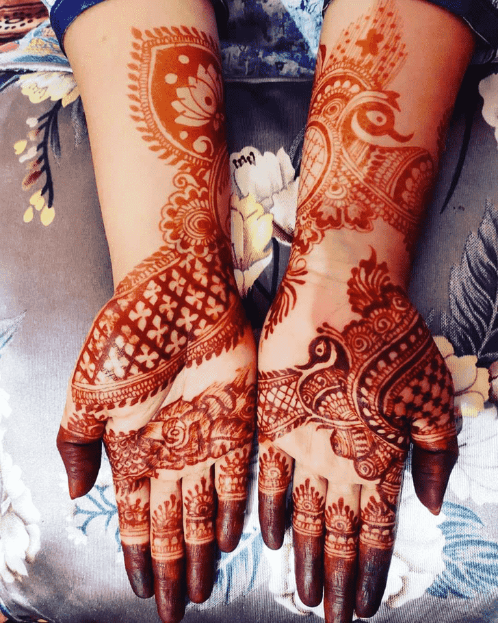 Stunning Hariyali Teej Henna Design