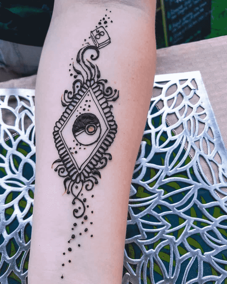 Charming Harry Potter Henna Design