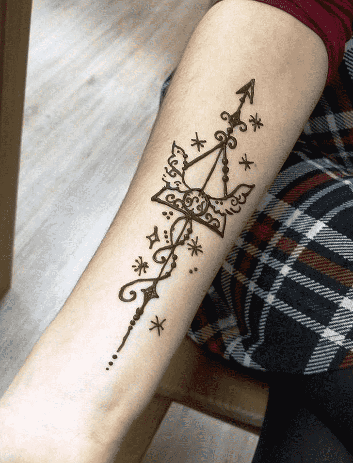 Delicate Harry Potter Henna Design
