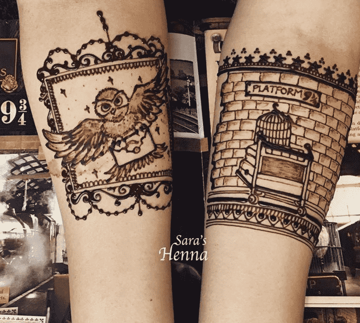 Grand Harry Potter Henna Design