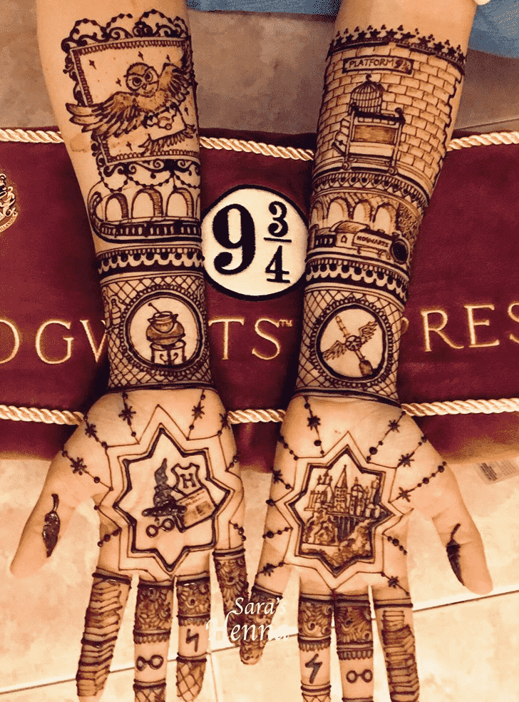 Radiant Harry Potter Henna Design