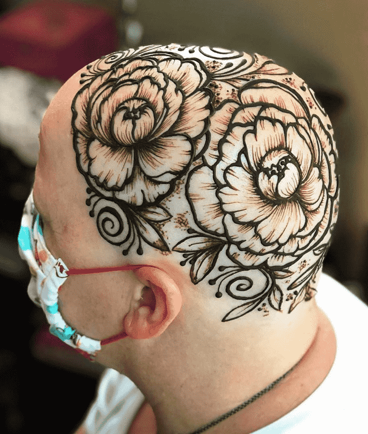 Charming Head Henna design