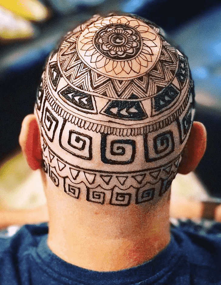 Fetching Head Henna design