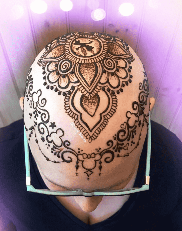 Ideal Head Henna design