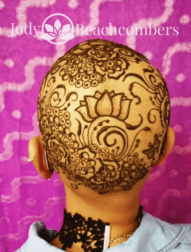 Magnificent Head Henna design
