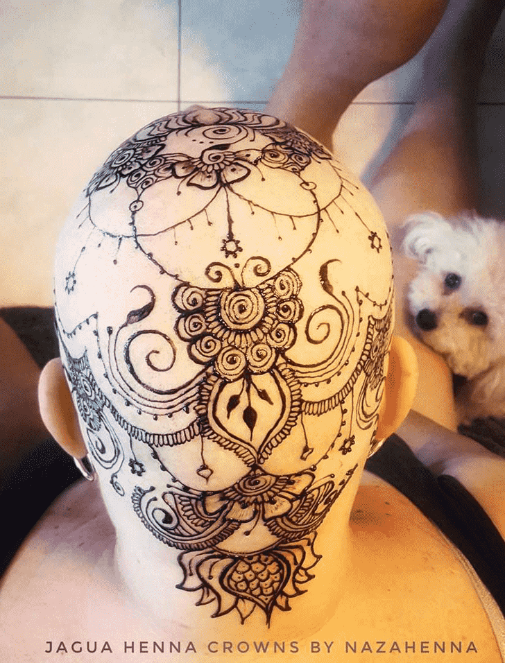Ravishing Head Henna design