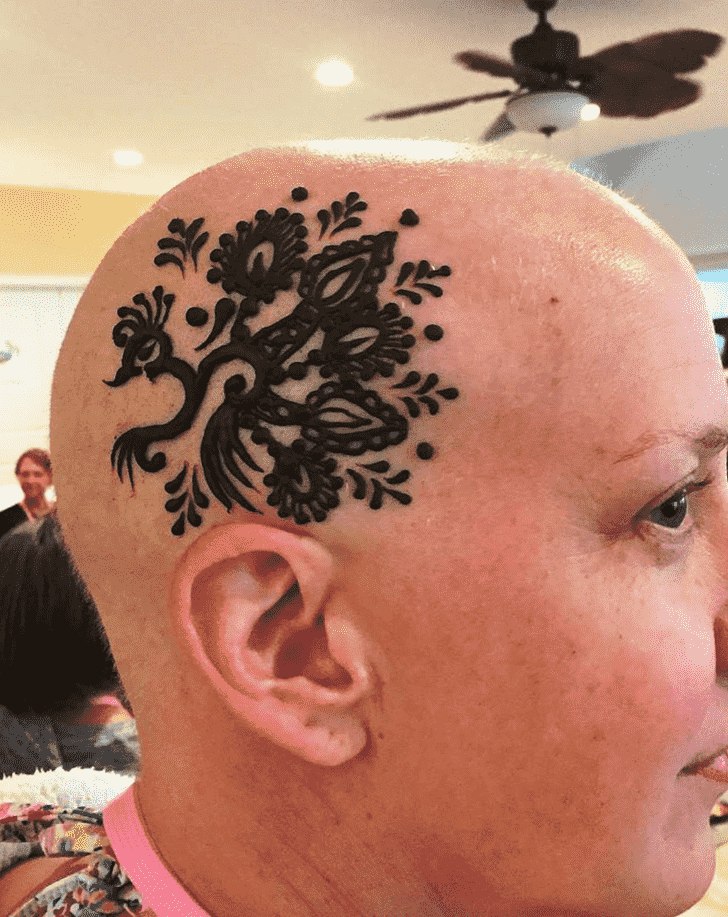 Stunning Head Henna design