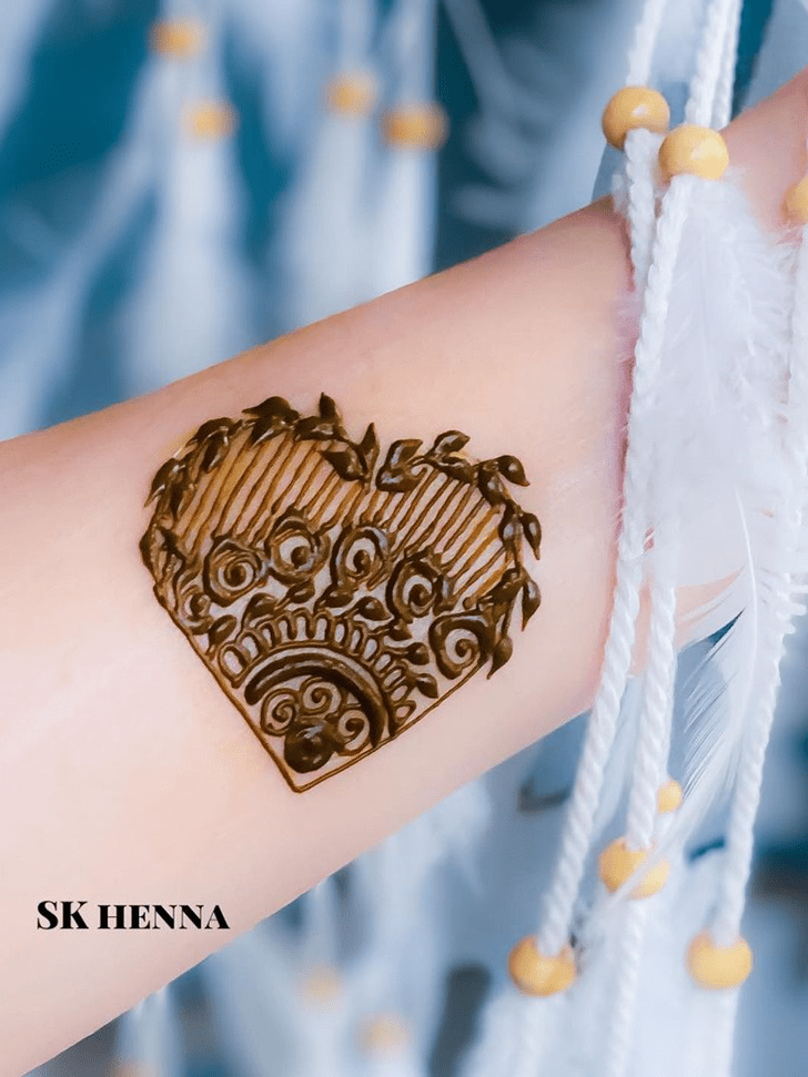 Angelic Heart Henna on Hand