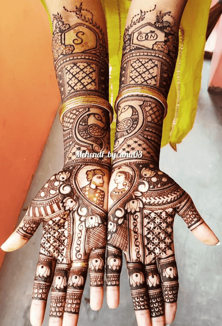 Comely Heavy Henna Design