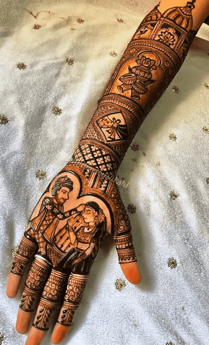 Arm Heavy Henna Design