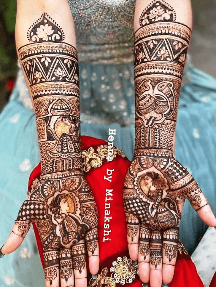 Exquisite Henna Modern Bride Henna Design
