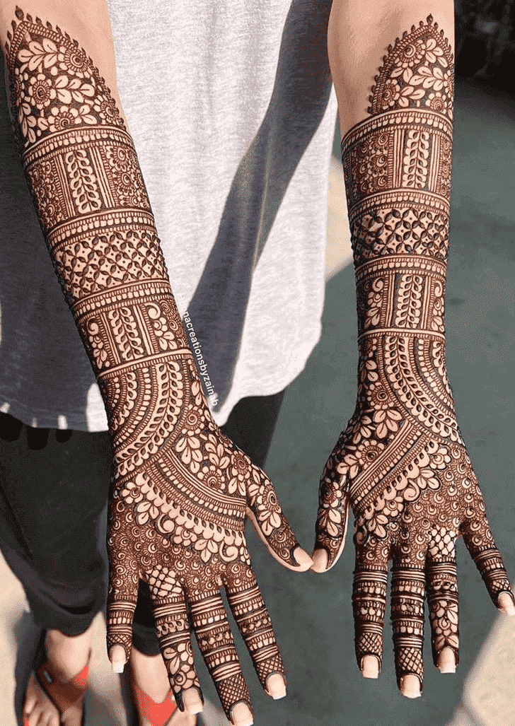 Graceful Henna Modern Bride Henna Design