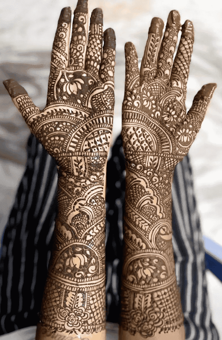 Splendid Henna Modern Bride Henna Design