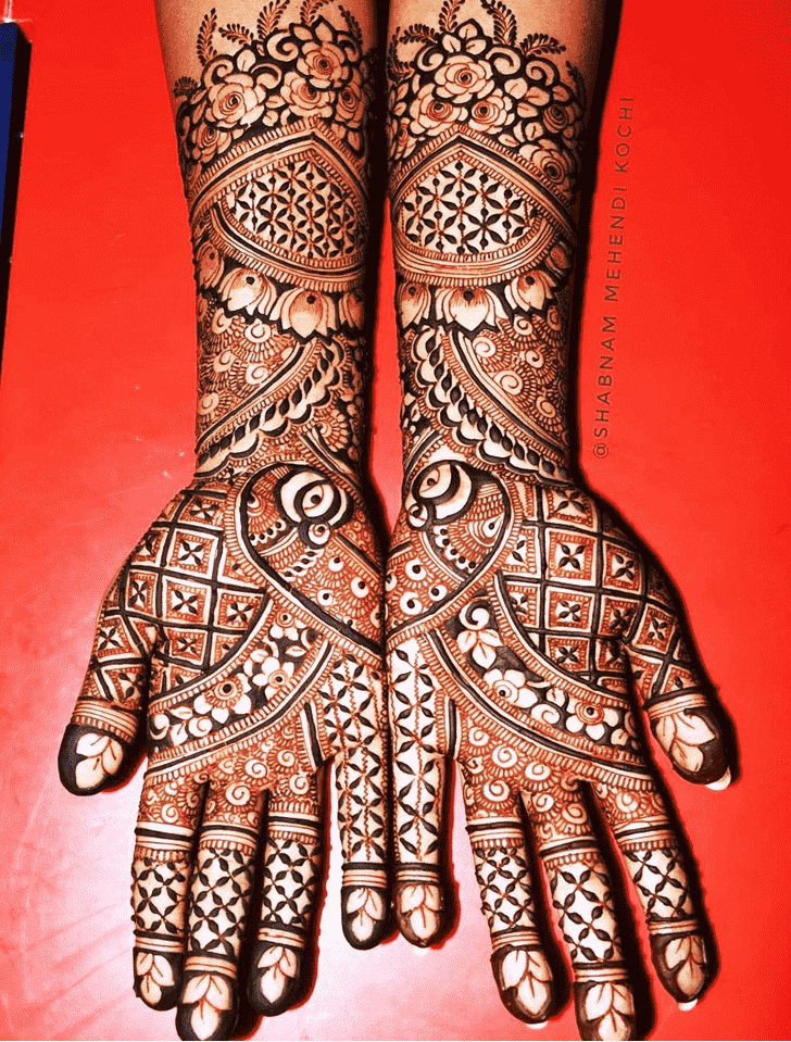 Beauteous Holi Henna Design