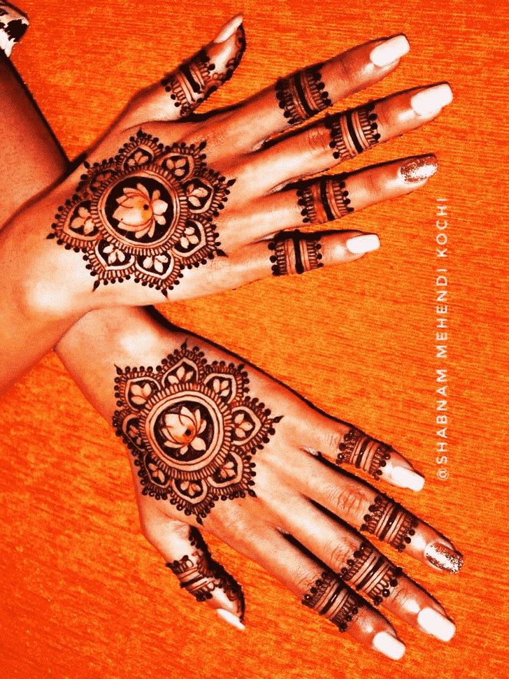 Inviting Holi Henna Design