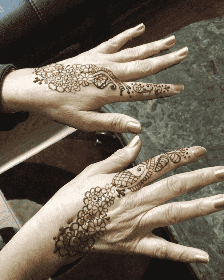 Fine Hyderabad Henna Design