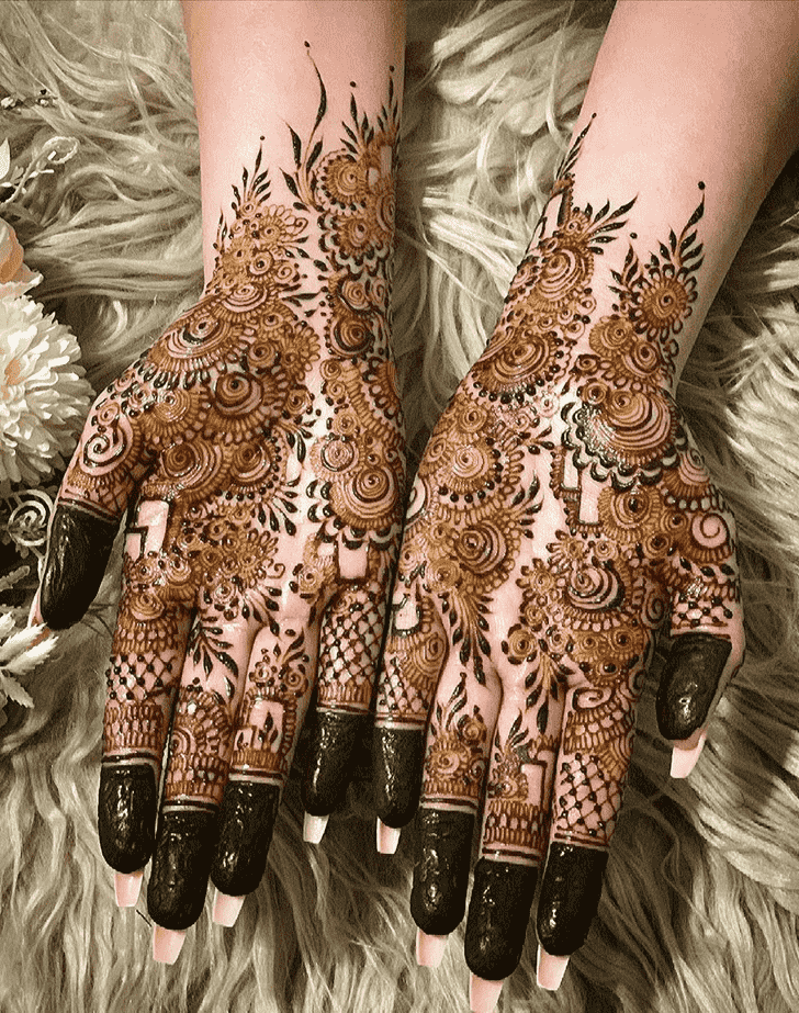 Refined Hyderabad Henna Design