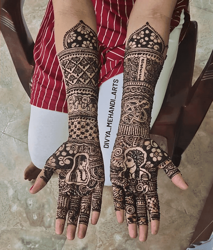 Dazzling Independence Day Henna Design