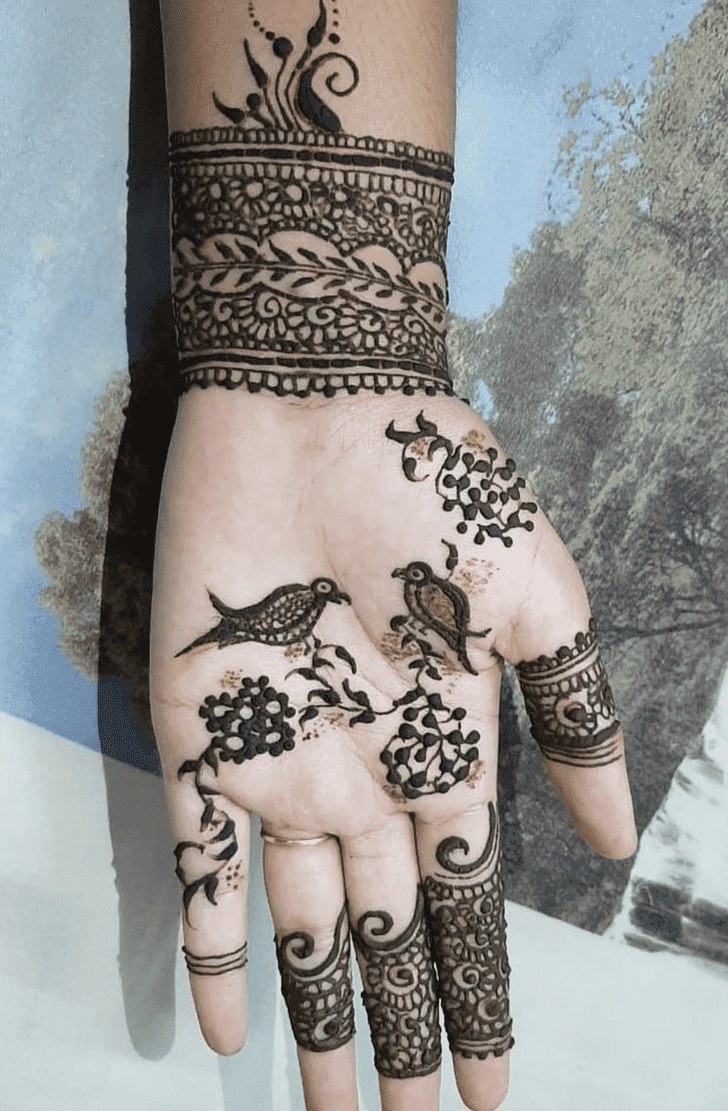 Splendid Independence Day Henna Design