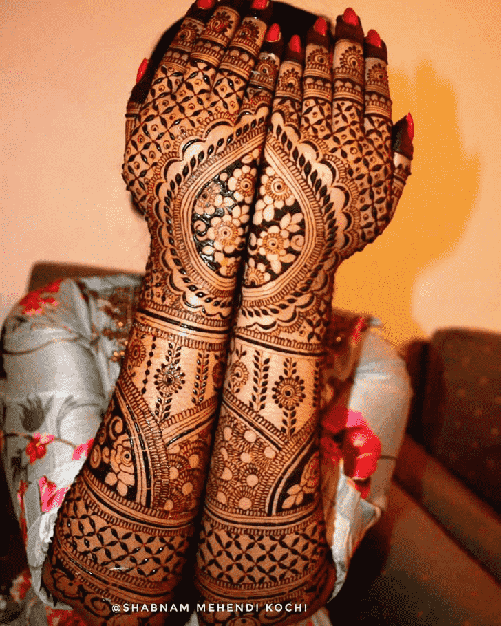 Charming Indian Henna design