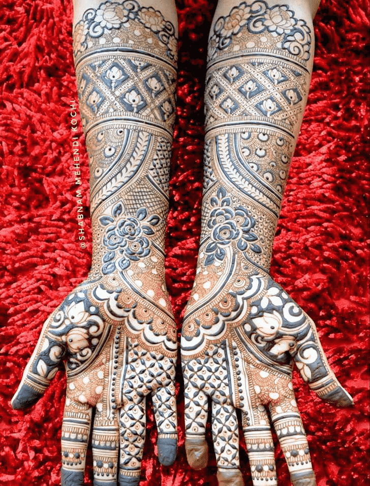 Delicate Indian Henna design