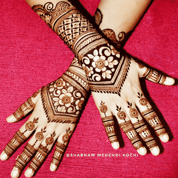 Good Looking Indian Henna design