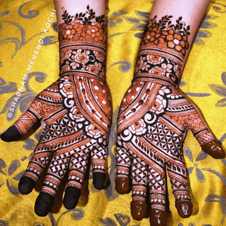 Graceful Indian Henna design