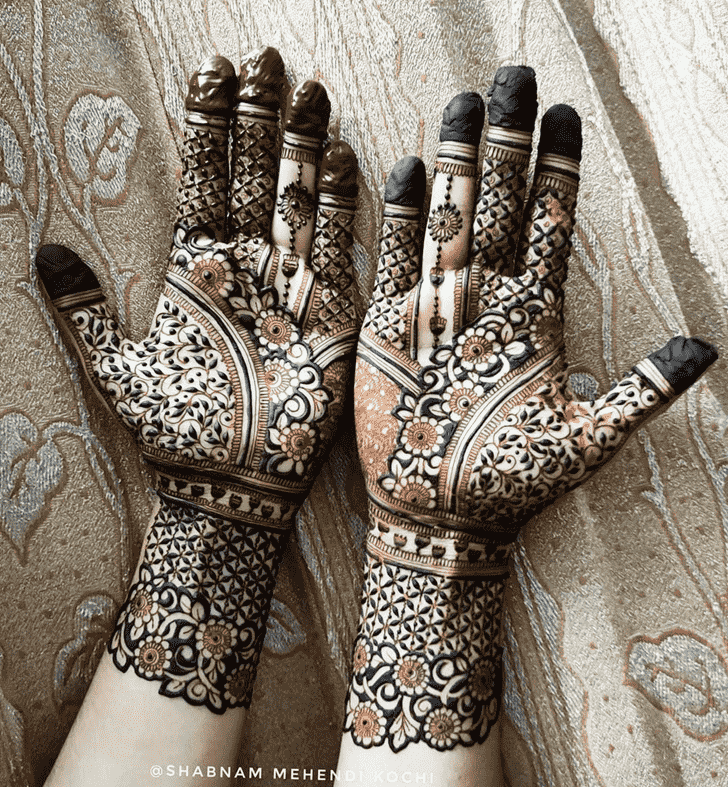Inviting Indian Henna design