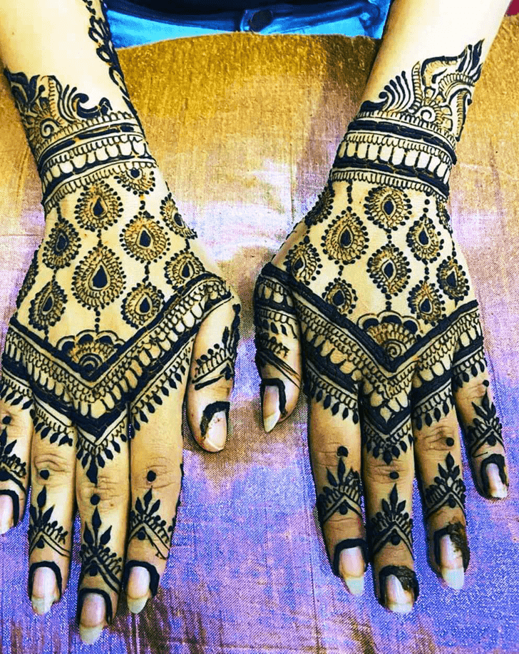 Shapely Indian Henna design