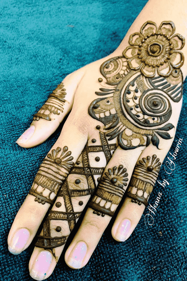 VERY BEAUTIFUL LATEST FLORAL ARABIC HENNA MEHNDI DESIGN FOR FRONT HAND -  YouTube